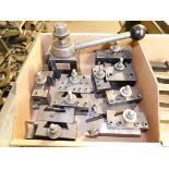 Aloris CXA Quick Change Toolpost with (10) Tool Holders