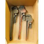 (3) 18" Pipe Wrenches
