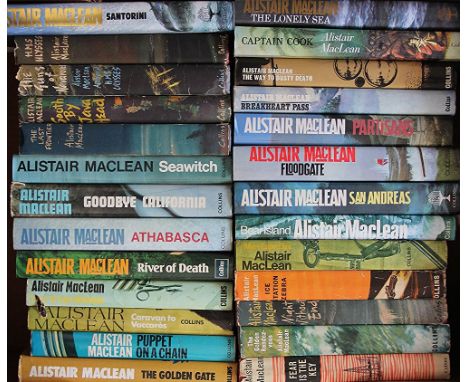 MACLEAN (A), HMS ULYSSES, first edition, Collins, 1955; THE GUNS OF NAVARONE, 1957; NIGHT WITHOUT END, Collins, 960 and twent
