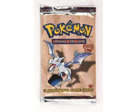Pokemon TCG. Pokémon Fossil 1st edition sealed Booster Pack, 21.2g. This item is from the collection of the former Managing D