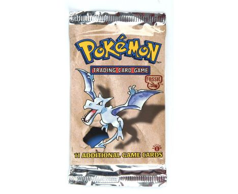 Pokemon TCG. Pokémon Fossil 1st edition sealed Booster Pack, 21g.This item is from the collection of the former Managing Dire