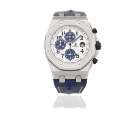 Audemars Piguet. A stainless steel automatic calendar chronograph wristwatchModel: Royal Oak OffshoreReference: 26170ST, No.4