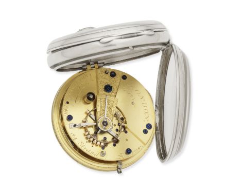 Charles Frodsham. A silver key wind open face pocket watchDate: London Hallmark for 1853Movement: Gilt full plate English lev