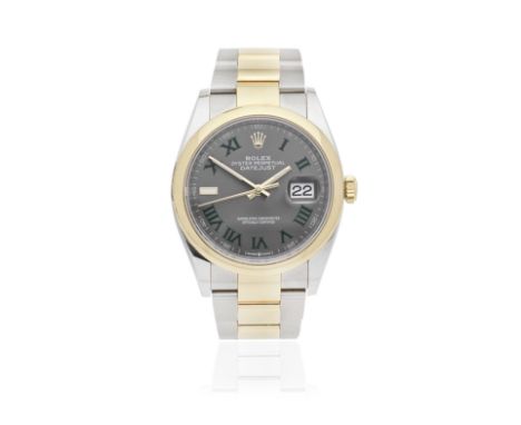 Rolex. A stainless steel and 18K gold automatic calendar bracelet watchModel: Datejust 36Reference: 126203Date: Purchased 1st