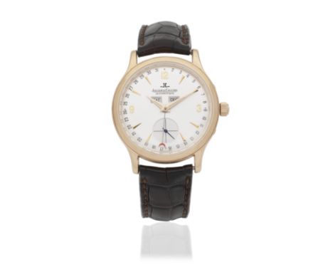 Jaeger-LeCoultre. A recently serviced 18K rose gold automatic triple calendar wristwatchModel: Master Control Master DateRefe