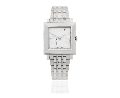 Boucheron. A stainless steel automatic calendar bracelet watchDate: Circa 2010Movement: 21-jewel ETA Cal.2892-A2 automaticDia