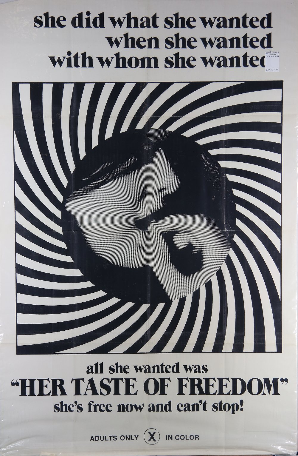 (lot of 8) Vintage Erotic Film Posters including, "The Affair of Janice