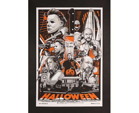 HALLOWEEN (1978) - Hand-Numbered Timed Edition Grey Matter Art Print by Tyler Stout, 2021Bidding for this lot will end on Thu