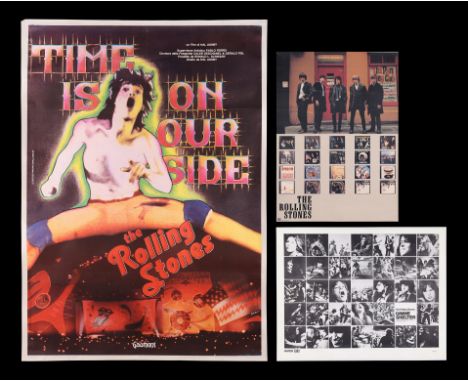 THE ROLLING STONES - Time Is On Our Side Italian 4-Foglio Poster, Tin Pan Alley Club Photo Poster and Gimme Shelter Poster - 