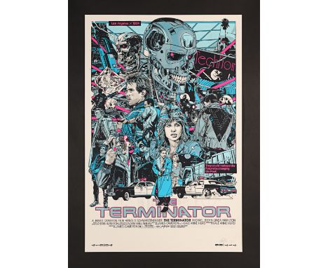 THE TERMINATOR (1984) - Signed, Dated and Hand-Numbered Timed Edition Print by Tyler Stout, 2020Bidding for this lot will end