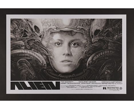 ALIEN (1979) - Hand-Numbered Limited Edition Print by Grzegorz "Gabz" Domaradzki, 2019Bidding for this lot will end on Thursd