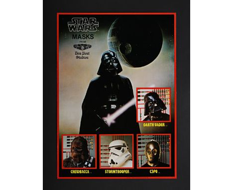 STAR WARS: A NEW HOPE (1977) - David Frangioni Collection: Don Post Studios Masks Poster, 1977Bidding for this lot will end o