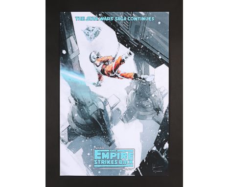 STAR WARS: THE EMPIRE STRIKES BACK (1980) - Signed and Hand-Numbered Limited Edition Print by Jock, 2018Bidding for this lot 