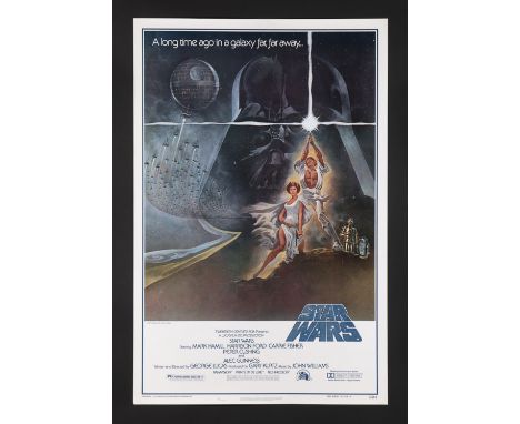 STAR WARS: A NEW HOPE (1977) - US One-Sheet Style A First Printing - Rolled, 1977Bidding for this lot will end on Thursday 30