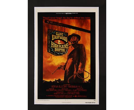 HIGH PLAINS DRIFTER (1973) - US One-Sheet - Linen-Backed, 1973Bidding for this lot will end on Thursday 30th May. The auction