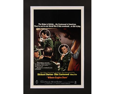 WHERE EAGLES DARE (1968) - US One-Sheet, Style B - Linen-Backed, 1968Bidding for this lot will end on Thursday 30th May. The 