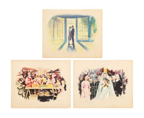 THE SOUND OF MUSIC (1965) - Three Hand-Painted Premiere Foyer Display Artworks, 1965Bidding for this lot will end on Thursday
