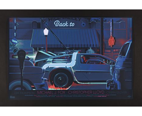 BACK TO THE FUTURE (1985) - Hand-Numbered Limited Edition Print by Laurent Durieux, 2014Bidding for this lot will end on Thur