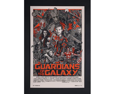 GUARDIANS OF THE GALAXY (2014) - Hand-Numbered Limited Edition Variant Print by Tyler Stout, 2014Bidding for this lot will en