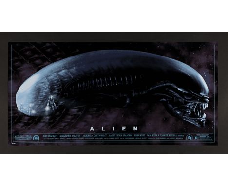 ALIEN (1979) - Hand-Numbered Limited Edition Print by Kevin M Wilson, 2017Bidding for this lot will end on Thursday 30th May.