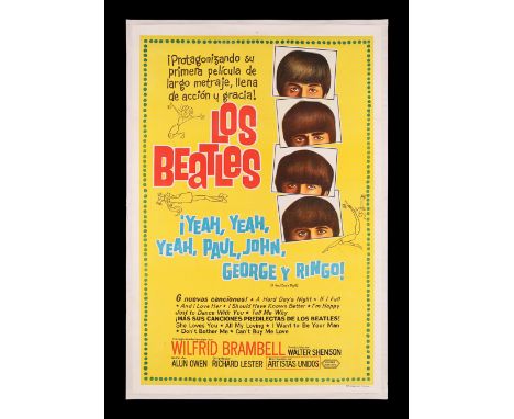 A HARD DAY'S NIGHT (1964) - Argentinian Poster - Linen-Backed, 1964Bidding for this lot will end on Thursday 30th May. The au