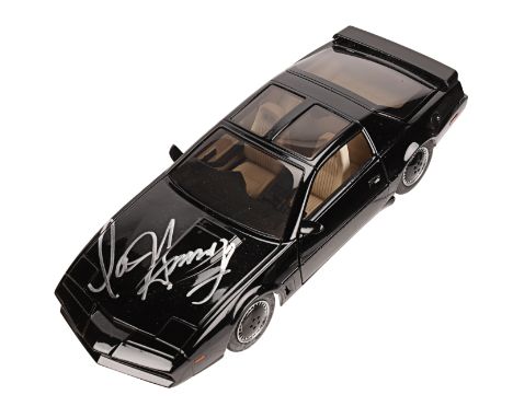 KNIGHT RIDER (T.V. SERIES, 1982 - 1986) - David Hasselhoff Autographed Toy K.I.T.T CarBidding for this lot will end on Thursd