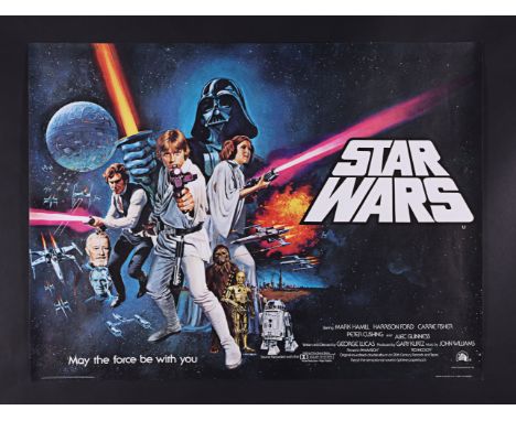 STAR WARS: A NEW HOPE (1977) - Tom Chantrell Archive: UK Quad (Pre-Oscar Awards Style) - Rolled, 1977Bidding for this lot wil