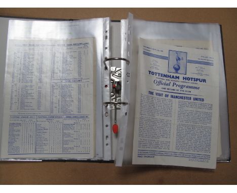 Tottenham Hotspur 1960-1 Home Programmes, twenty four different issues together with Cup Semi at Villa Park, vendors personal