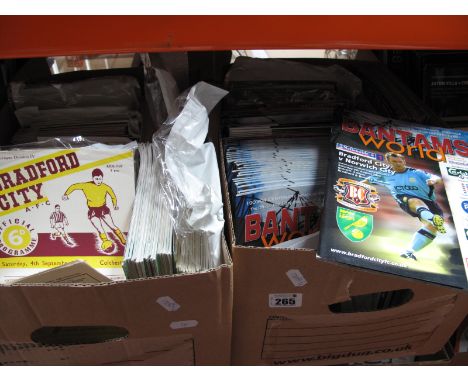 Bradford City Home Programmes, 63-4 v. Stockport, 65-6 v. Colchester, 69-70 v. Tottenham -  F.A Cup, others 1974 - 2010, appr