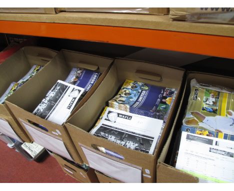 Leeds United Home Programmes, 2000-01 (97), 2001-2 v. Tottenham, Bolton, Southampton in bulk,:- Four Boxes.