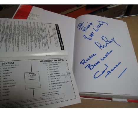 Sheffield United 'A Complete Record' Book by Denis Clareborough &amp; Andrew Kirkham, signed by Carl Asaba. Nobby Stiles, aut