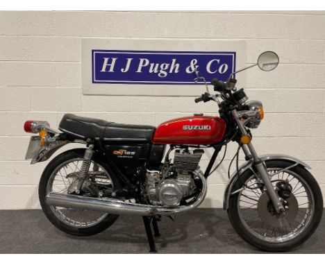 Suzuki GT185 motorcycle. 1977. 185cc. This bike was running when it went into storage, will need recommissioning before it is