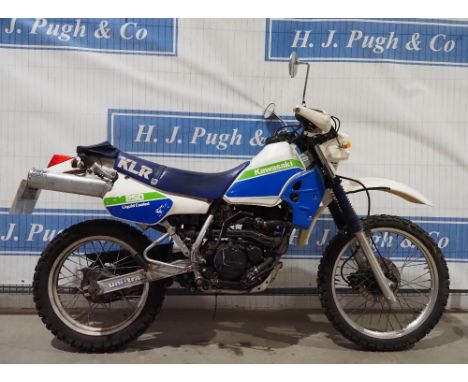 Kawasaki KLR 250 motorcycle. 1988. 249cc. Runs and rides. MOT until 31.1.2023. Has had engine work done and not been ridden s