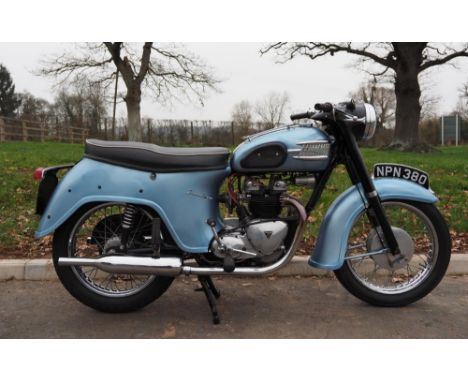 Triumph 21 Bathtub motorcycle. 1958. 500cc. Logbook states it to be a 350cc however its had a engine change to a 500cc. Runs 