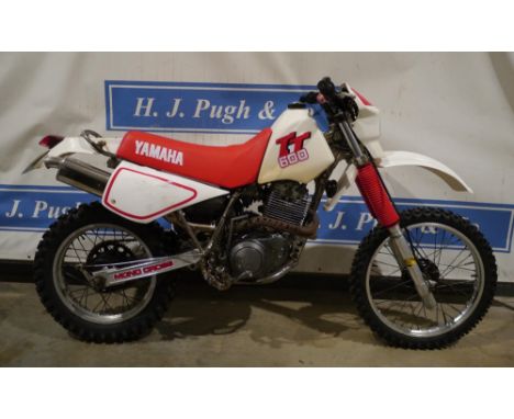 Yamaha TT600 Enduro motorcycle. 600cc. The engine is not a TT engine. 1985. New Wiseco 11.5:1 piston, rebuilt carburettor, Ni