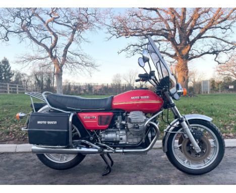 Moto Guzzi T3 motorcycle. 1981. 850cc. Frame no. VD20478. Engine no. VD112230. Reg. CEY 192W c/w Italian documents, old MOT c