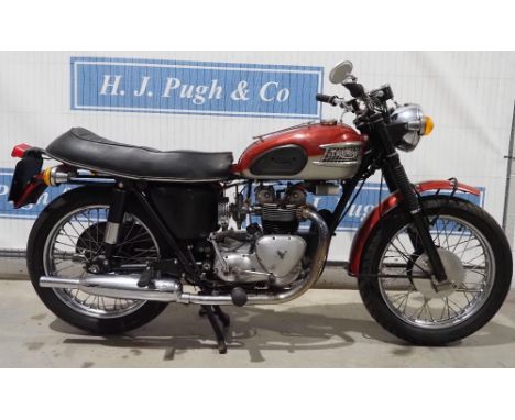 Triumph 350 3TA motorcycle. 1960. 350cc. Matching engine and frame numbers. Recent service to include carb clean, filter clea