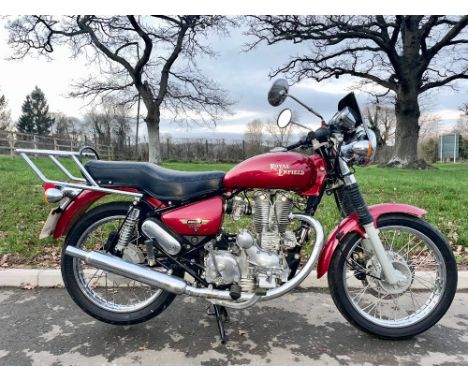 Royal Enfield Bullet 500 motorcycle. 2007. 500cc. Frame no. ME3AHBST56C001308. Engine no. 6LS501308K.  Reg. OU56 DYS. V5. c/w