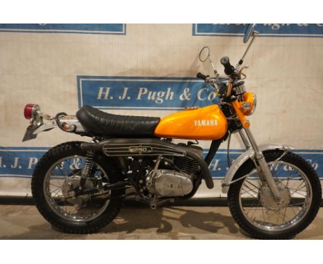 Yamaha DT250 Eduro motorcycle. 1971. 250cc. Matching numbers, runs and drives. USA import with lots of new parts. Comes with 