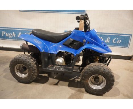 Childs quadbike with Loncin engine. Runs but weak battery. No docs 