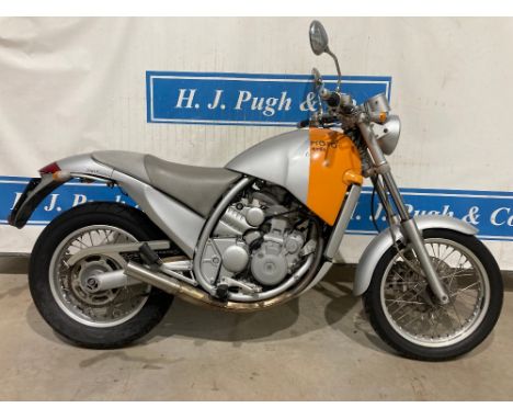 Aprillia Starck 6.5 motorcycle. 1997. 650cc. Engine No- 430825. Frame No- Z04MH000050001264. c/w Italian document. Keys. 