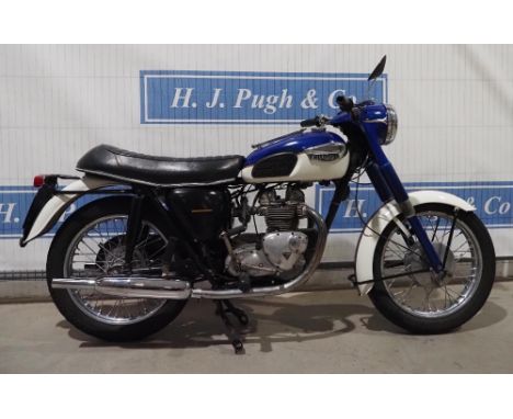 Triumph 21 motorcycle. 1967. 350cc. Matching frame and engine numbers, 3TA/H45804. Runs and rides Reg. OGJ 31E. V5 