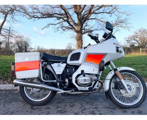 BMW R80RT motorcycle. 1981. 800cc. Matching engine and frame nos. 6210425. Reg. LOJ 372X. V5. c/w Old MOT's and extensive his