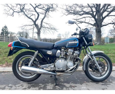 Suzuki GSX 750 ET motorcycle. 1981. 750cc. Frame no. GSX750ET511726. Engine no. 120801 Reg. SJO 343X. V5. c/w Old MOT's &amp;