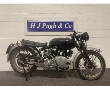 Vincent Rapide motorcycle project.  Believed to be a series C. 1949.  All numbers are matching. Its believed the original ven