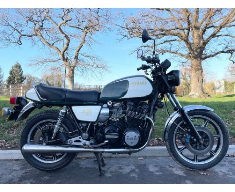 Yamaha XS1100 motorcycle. 1978. 1101cc. Matching frame and engine numbers. Came from the Miklos Salamon collection. Fully res