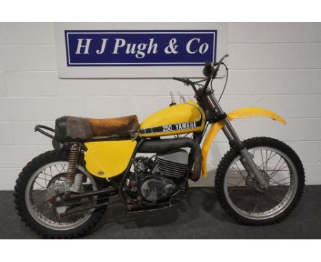 Yamaha MX250A trials bike. 1972. 250cc. Imported, no docs. Seized engine 
