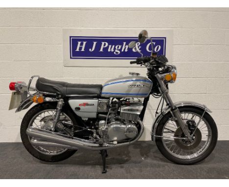Suzuki GT380 motorcycle. 1976. 371cc. This bike was running when it went into storage, will need recommissioning before it is