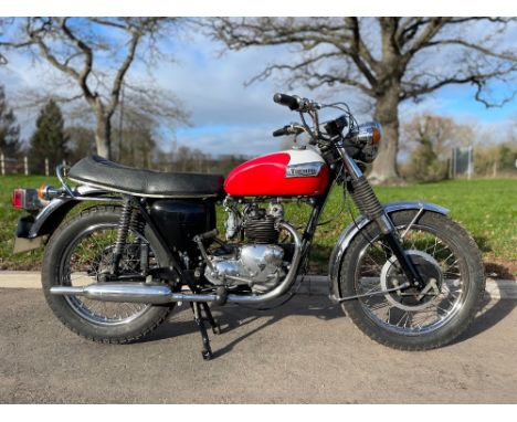 Triumph T100R motorcycle. 1972. Matching engine and frame numbers. Engine and gearbox in very good running order, new Amal ca