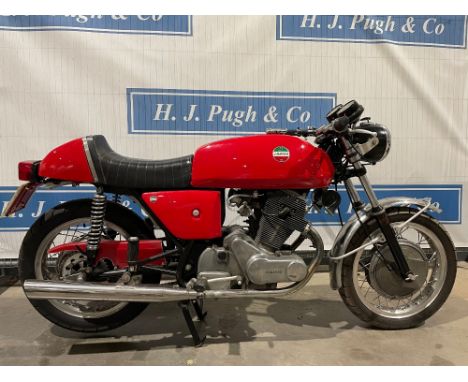 Laverda motorcycle. 1974. Believed to be a SF0 model. 744cc. c/w tax papers and MOT certificate from 2016. Dating certificate